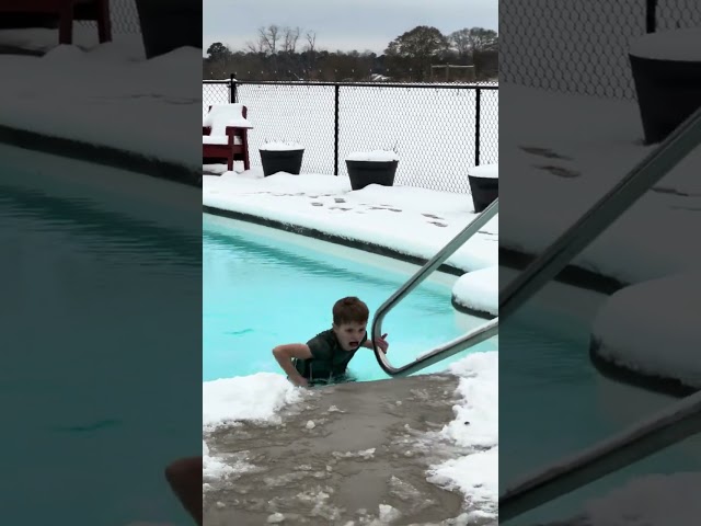 Polar plunge, instant regret