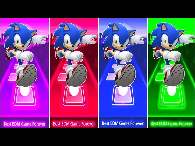 Sonic The Hedgehog = Sonic = Sonic Shadow = Sonic Prime || Tiles Hop Edm Rush || Coffin Dance