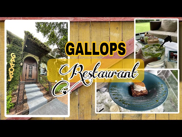 Gallops restaurant menu?