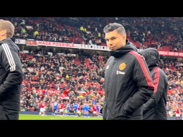 HUGE CHEER! FULL TIME WHISTLE! Man United 3-0 Leicester!