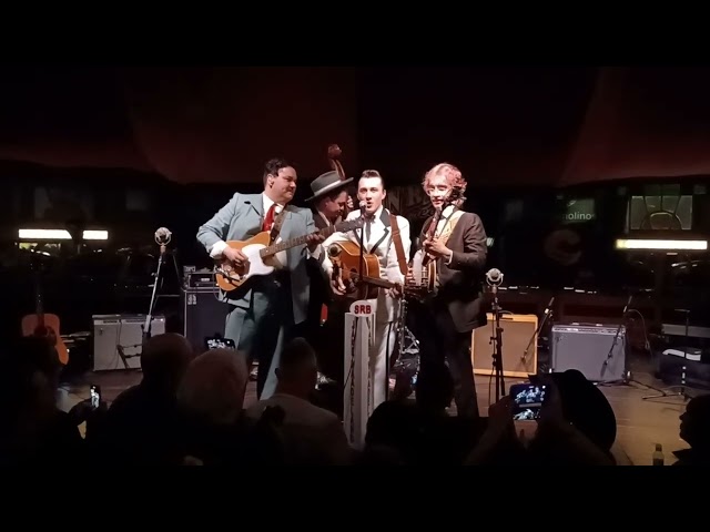 Jake Vaadeland & The Sturgeon River Boys, playing live at Rockin Race Jamboree 2025