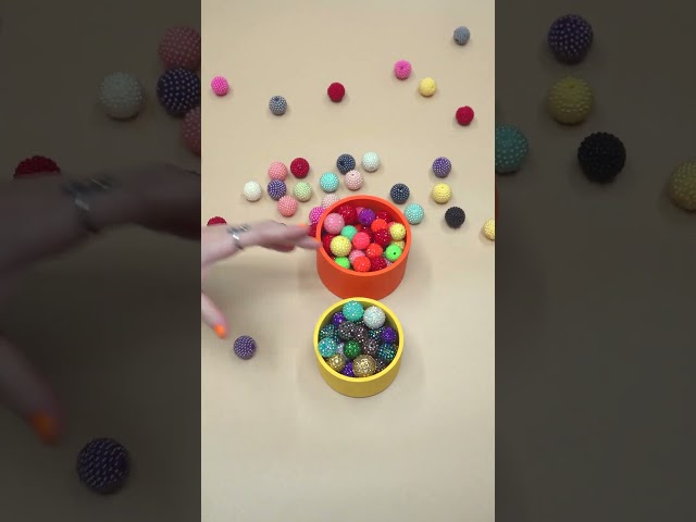 Colored Beads ASMR Video #satisfying #asmr #fallingbeads