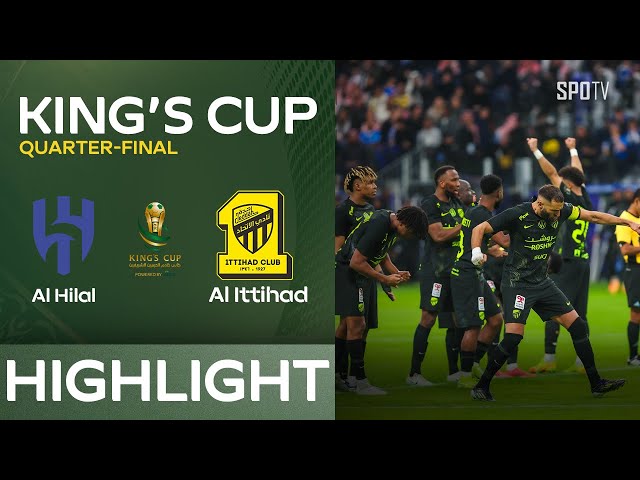 [King's Cup] Al Hilal vs Al Ittihad H/L | Quarter-finals | Saudi King's Cup 2024/25