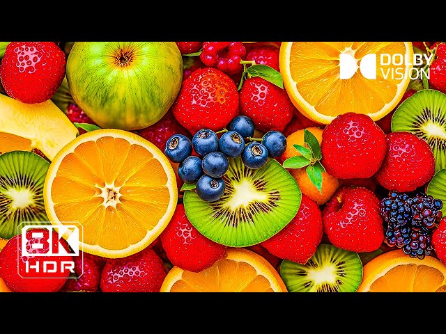 8K Video Ultra HD | Fresh Fruits in Dolby Vision HDR 60fps