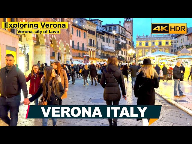 Verona, Italy city of Love 🇮🇹 Walking Tour, with Captions ▶72 min (English Subtitles) [4K HDR]