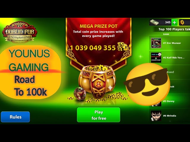 8BallPool || DUBLIN PUB CHAMPIONSHIP ||🔥YOUNUS GAMING IS LIVE 🔥||