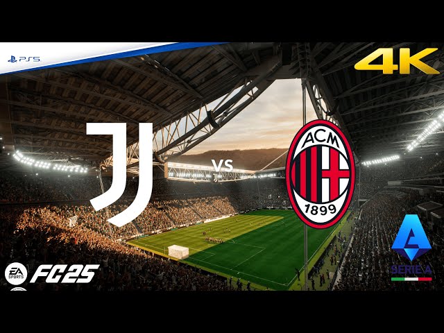 Juventus vs Milan | Serie A | EA FC 25 | PS5™ 4K HD