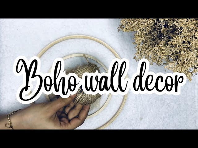 Boho wall decor || easy diy wall decor for home || tutorial