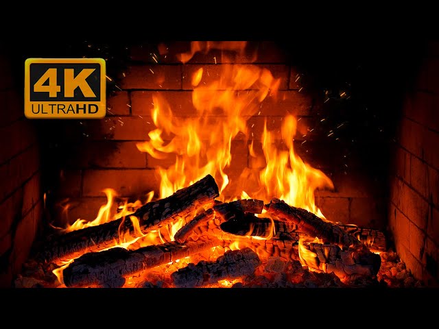 🔥 Fireplace 4K. Cozy Winter