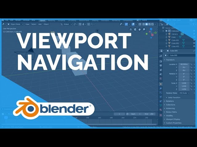 Viewport Navigation - Blender 2.80 Fundamentals