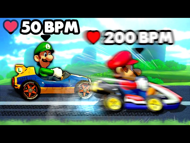 Mario Kart, but My Heart Rate Controls My Game Speed