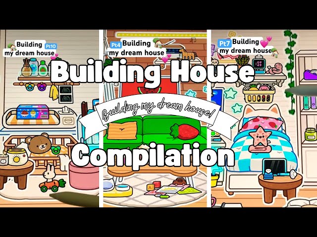 COMPILATION Toca Boca, AESTHETIC building my houses! I BoxCat