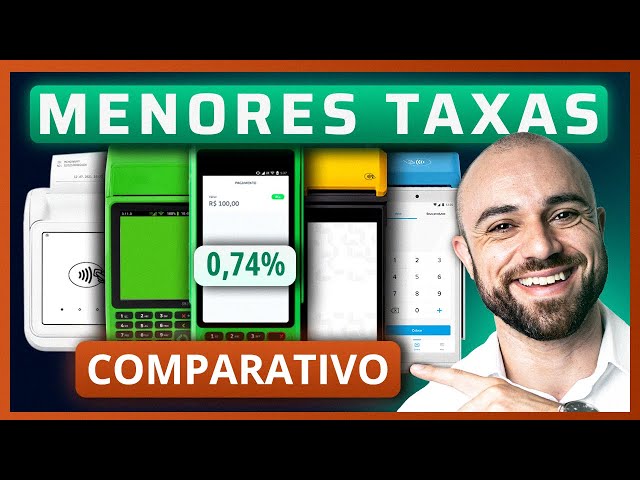 🏆Máquina de Cartão Com MENOR TAXA Para MEI, Autônomo e PJ | Top 5 Maquininhas 2025