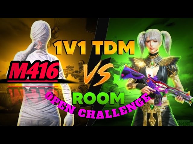 M416 open room challenge 😍 acept to karna parega