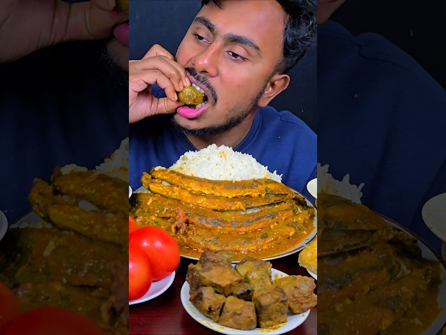 Spicy Beef Liver Curry Eating