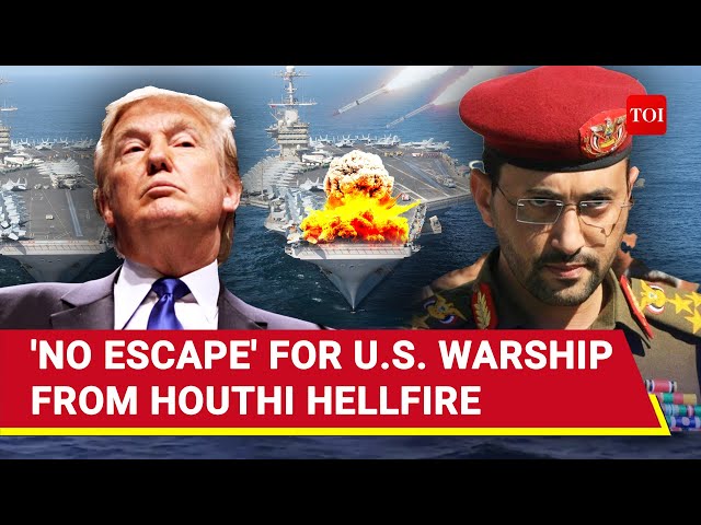 Houthis 'Hit Bull's Eye' In Red Sea: 6th Attack From Yemen On U.S. Warship In 1 Month | Watch