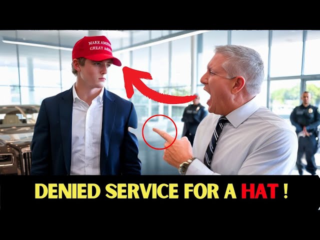 Luxury Car Dealership Refuses to Serve Barron Trump Over MAGA Hat – His Next Move Shocks Everyone!