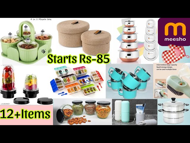 Meesho Usefull kitchen items  haul Starts Rs-85 quality👌 12+ items don't miss