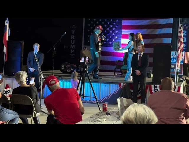 President Donald Trump (Impersonator) @ Apache Pass MAGA Rally October 2024