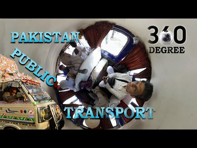 First ever 360 degree filming of Public Transport in Rural Punjab Pakistan