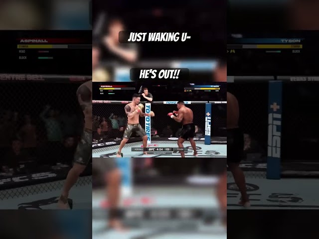 He was beating me and I made him quit #ufc5 #ufc #mma #gaming #wrestling #knockout #ufcfightnight