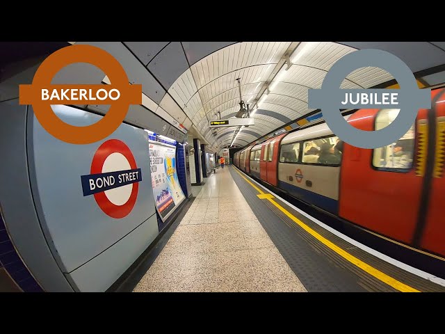 London Underground - Marylebone To Bond Street Via Baker Street (Bakerloo & Jubilee Line)