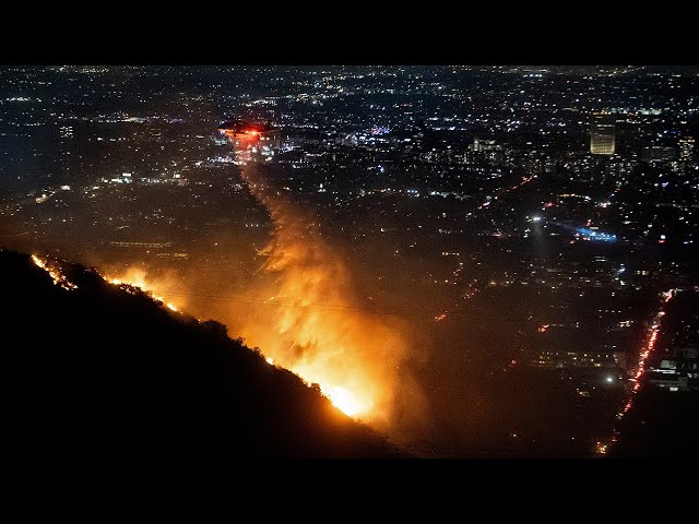 New fire erupts in Hollywood Hills; 5 people killed in California wildfires