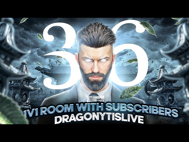 1v1 ROOM WITH SUBSCRIBERS | DRAGONYTISLIVE | ROAD TO 2K SUBSCRIBE | #bgmi #bgmilive #1v1custom