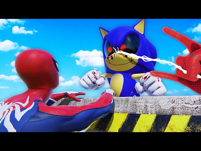 Can we ESCAPE Sonic.EXE as Spiderman? (Bonelab VR Mods)