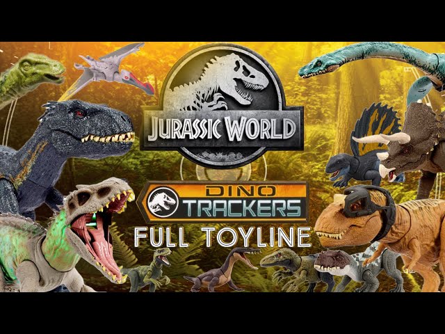 Jurassic World Dino Trackers ENTIRE Toyline Review + Scan Codes!