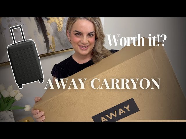 Away Luggage Review 🧳✈️ unboxing + first impression | carryon suitcase