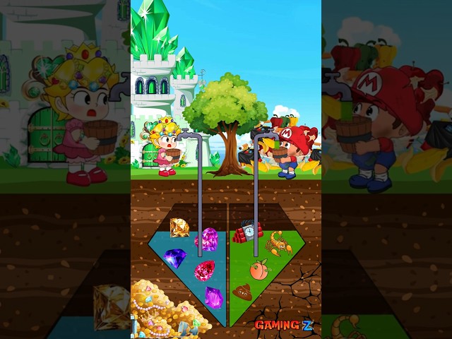 Baby Mario Saves Princess Peach Mermaid in an Epic Adventure!