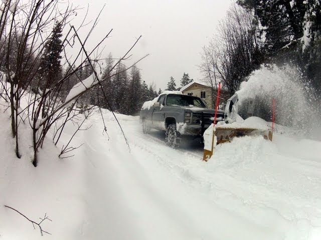 Snow Blower Truck In Action