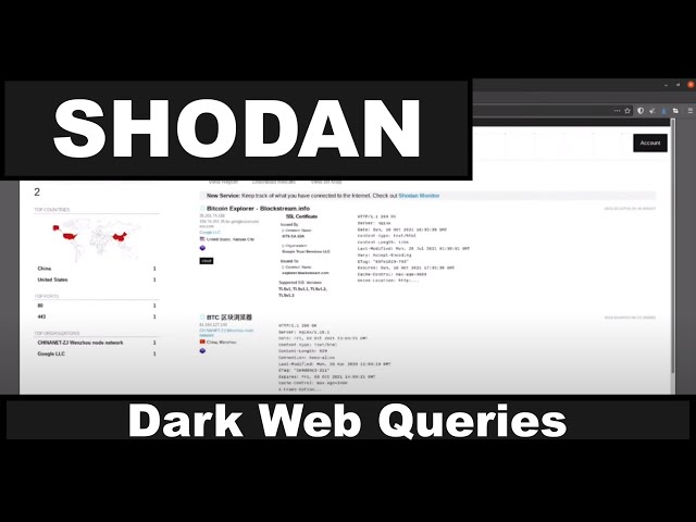 Shodan Dark Web Queries for OSINT Investigations