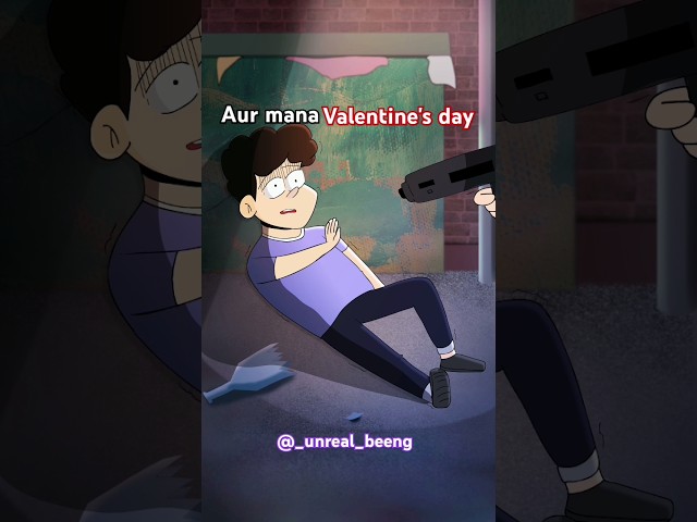 Papa ab nahi manunga  valentine's day sorry 😭 | Funny Animation #valentinesday #funny #comedy