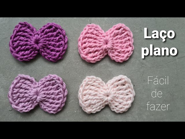 Flat crochet bow - EASY CLASS