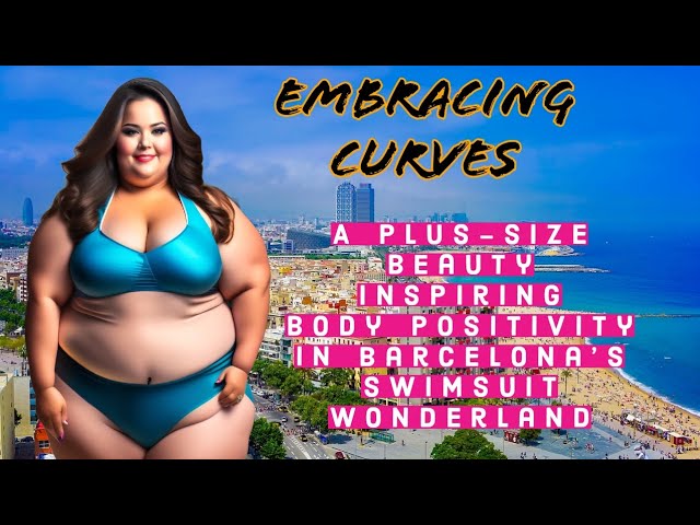 Embracing Curves: A Plus-Size Beauty Inspiring Body Positivity in Barcelona's Swimsuit Wonderland