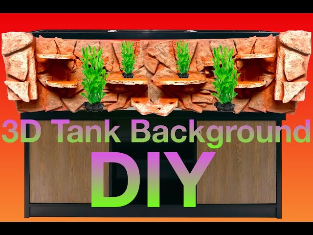 How to make your own 3D Aquarium Background (for Under $50.00) DIY