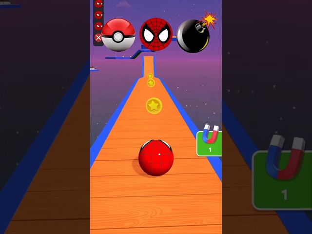 Pokemon ball VS Spider-Man ball VS bomb ball which ball win ❓#shorts#trending#going ball