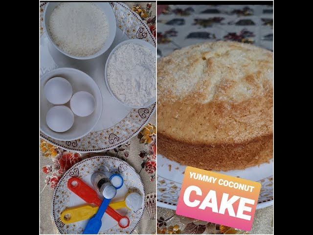 COCONUT CAKE | BASIC CAKE WITHOUT OVEN | PYAR BHARE RECIPIES.