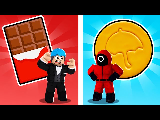 SQUID GAME COOKIE O CHOCOLATE | Roblox | Which Food is Better