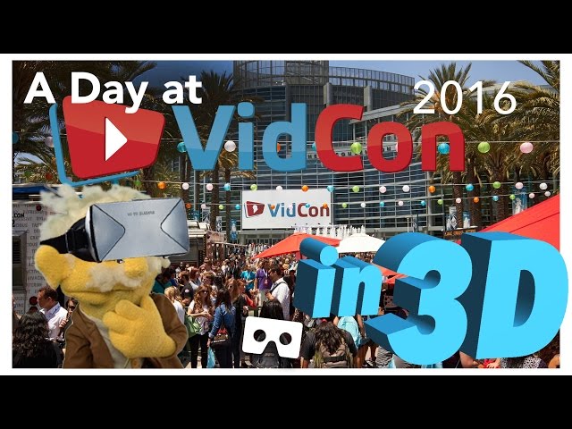 A DAY at Vidcon - in 3D