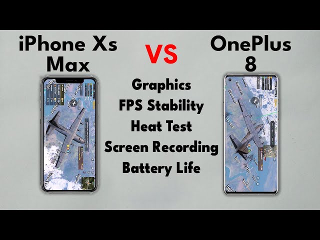 iPhone Xs Max Vs OnePlus 8 PUBG Test [FPS, Heat & Battery Test]