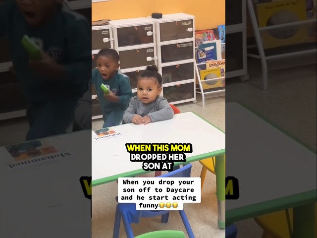 This kid made everyone laugh at daycare 🤣