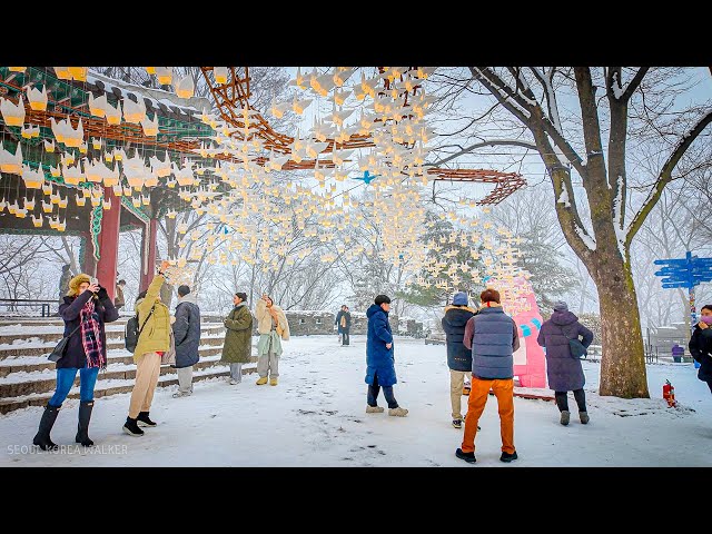 눈덮인 남산부터 남대문시장 갈치골목까지 서울산책 | Seoul Walk: Snowy Namsan by Cable Car to Namdaemun Market Galchi Alley!