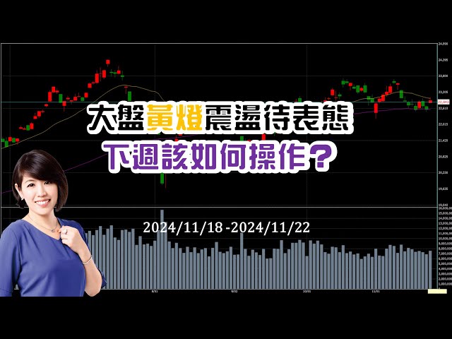 大盤黃燈震盪待表態，下週該如何操作？台股大盤週報 11/18 ~ 11/22 ♔林恩如-飆股女王