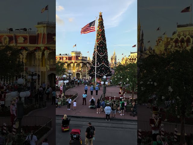 Flag Retreat Ceremony - Main Street USA - Magic Kingdom - November 2024 - A Tribute to Our Veterans