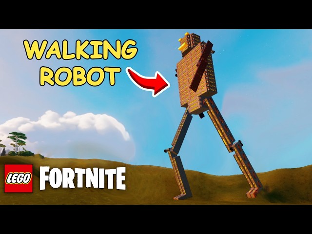 How to Build a Giant Walking ROBOT in Lego Fortnite – Full Tutorial