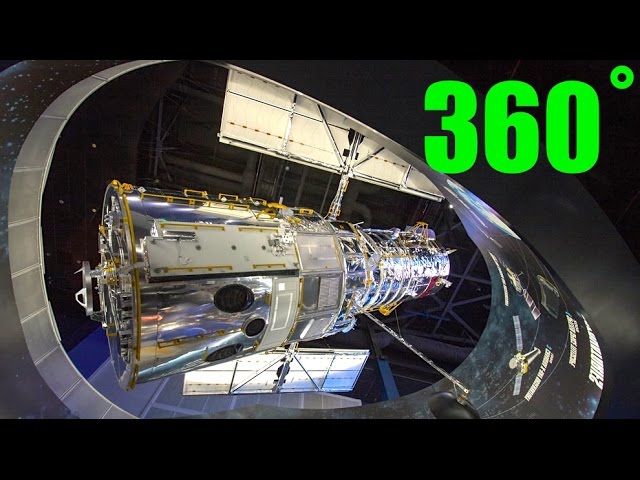 Hubble Telescope replica HD 360˚ walk around --  Kennedy Space Center