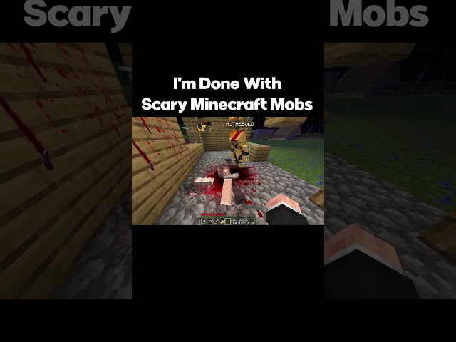 Bullying Scary Mobs In Minecraft, The Playmate #minecraft #minecraftmemes